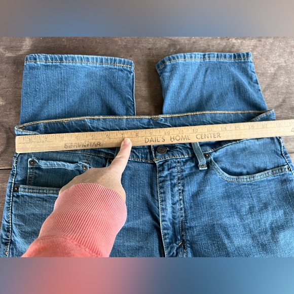 Levi's 514 Jeans Mens 36x29-measured Medium Wash Straight Stretch American Denim - Picture 6 of 16